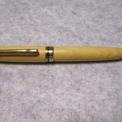 御蔵島黄楊　椿油仕上げ　回転式ヨーロピアンボールペン　　　 1枚目の画像