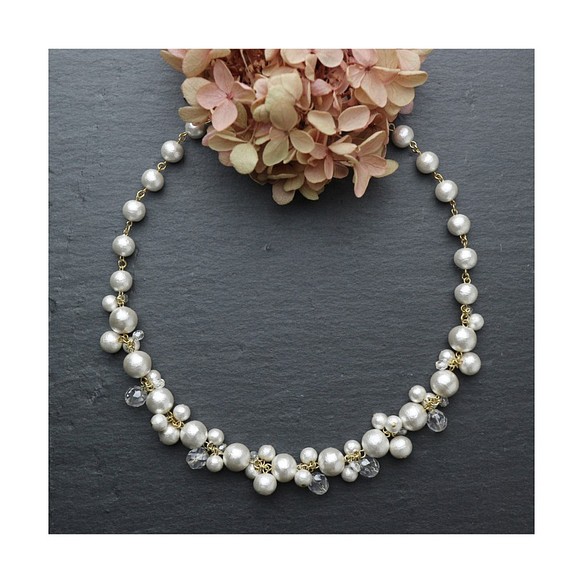 Cotton Pearl Necklace 第1張的照片