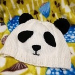 パンダさん帽子 1枚目の画像