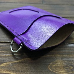 帶窗口的簡單通行證盒垂直（紫色） 第1張的照片
