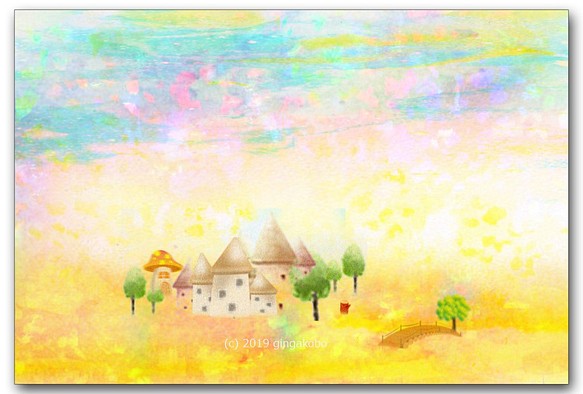 「春の刻」　ほっこり癒しのイラストポストカード3枚組No.746 1枚目の画像