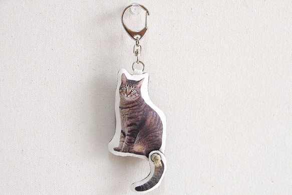 kiji貓墊尾Furifuri噱頭鑰匙扣“我是為瑞科” 第1張的照片