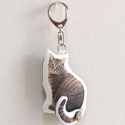 kiji貓墊尾Furifuri噱頭鑰匙扣“想撒嬌。” 第1張的照片