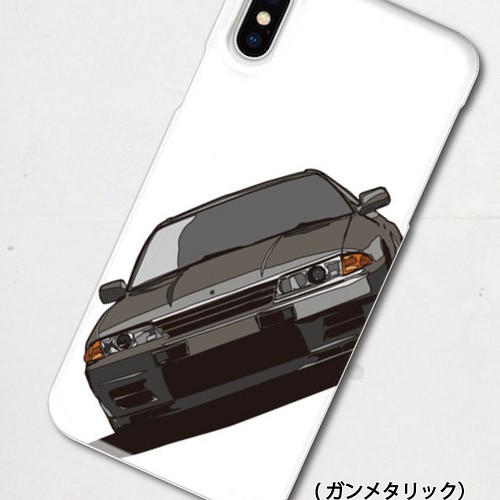 日産スカイラインGT-R(BNR32型)のイラスト ハードケース型スマホケース