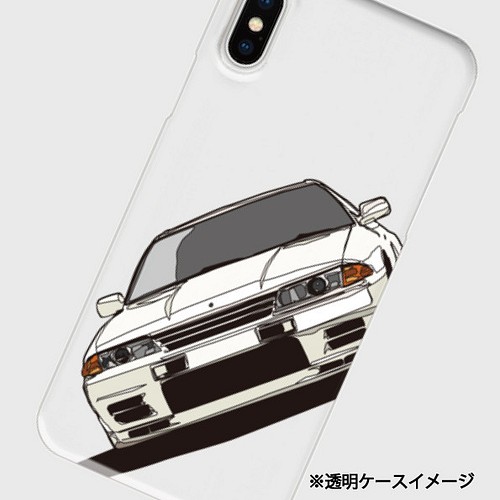 日産スカイラインGT-R(BNR32型)のイラスト ハードケース型スマホケース