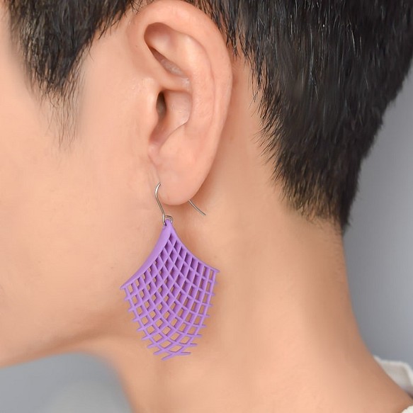 Fille耳環紫羅蘭耳環 第1張的照片
