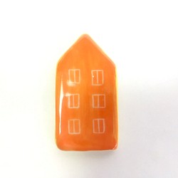 北欧の家の箸置き　小　オレンジ色　バラ売り 1枚目の画像