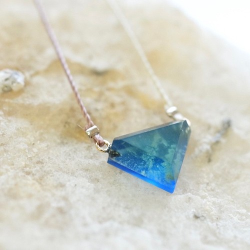 △▷▽ウミノガラス SEAGLASS PENDANT -W- ネックレス・ペンダント