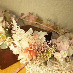 トロピカルな花冠(ピンク） 1枚目の画像