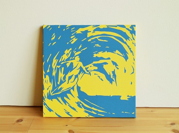 Big Blue Wave 布料面板[波普艺术] 第1張的照片