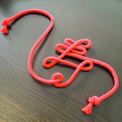 寿＊赤い糸ガーランド 1枚目の画像