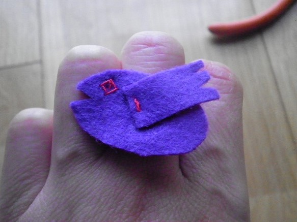 紫鳥指輪 1枚目の画像