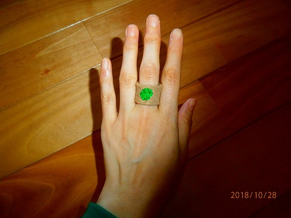 緑丸指ガード 1枚目の画像