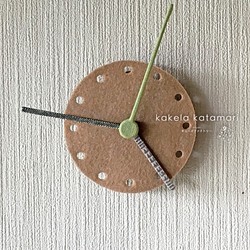 掛時計：シンプル曖昧clock #03pistachio 1枚目の画像