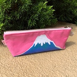 青い富士山のペンケース　 1枚目の画像