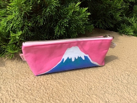 青い富士山のペンケース　 1枚目の画像