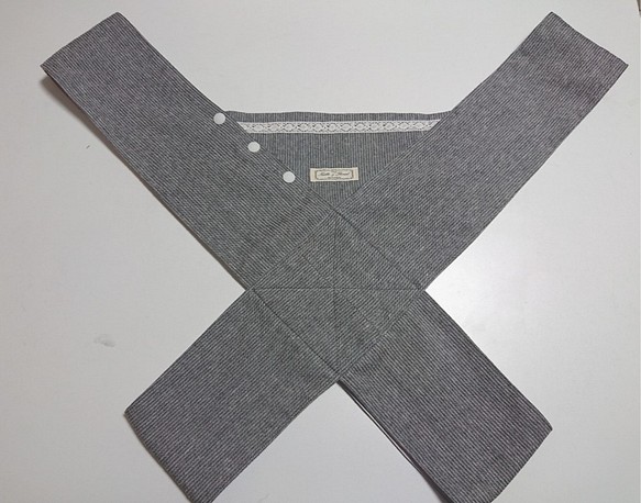 【再販】布製クロス　簡単　抱っこ紐✤グレー✤受注製作 1枚目の画像