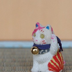 縮緬人形　豆猫十三 1枚目の画像
