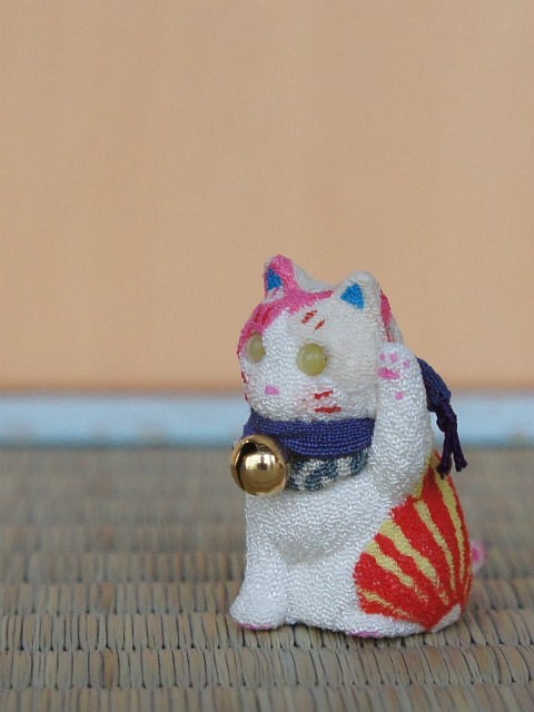 縮緬人形　豆猫十三 1枚目の画像