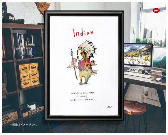 フレーム付きA4ポスター「Indian」 1枚目の画像