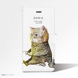 Original手帳型iPhoneケース「GAMER_CAT」 1枚目の画像