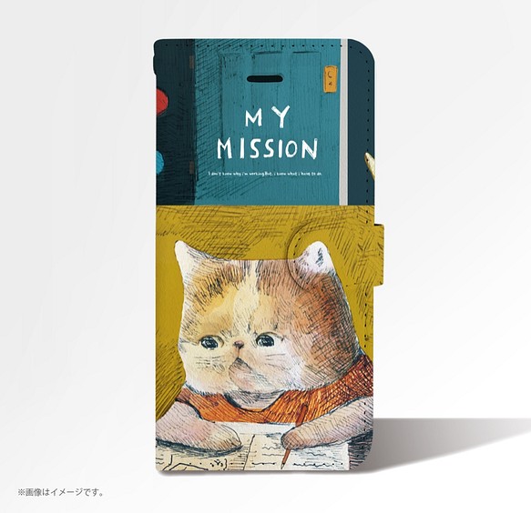 Original手帳型iPhoneケース「MY MISSION」 1枚目の画像
