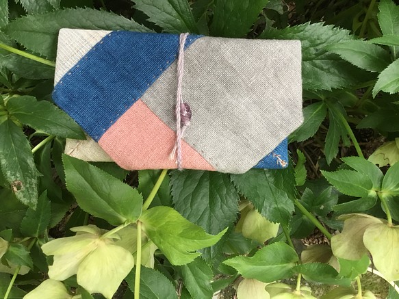 手織りヘンプ紐式財布大 P2-3 1枚目の画像