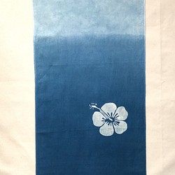 手ぬぐい - ALOHA 藍染 indigo 1枚目の画像