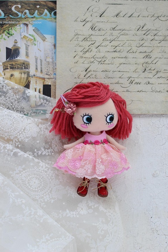 イーマリーちゃん　チュールのミルフィーユドレス　ピンク 1枚目の画像