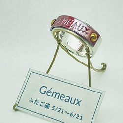 ☆受注作品 星座リング3【双子座 GEMEAUX】 指輪・リング septuple