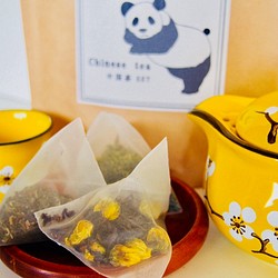 3種類の中国茶を簡単に楽しめる よくばり 中国茶 セット 三角ティーバッグ 1枚目の画像