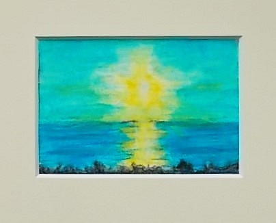 絵画 インテリア 水彩画 額絵 憧れの風景 空と海と光と