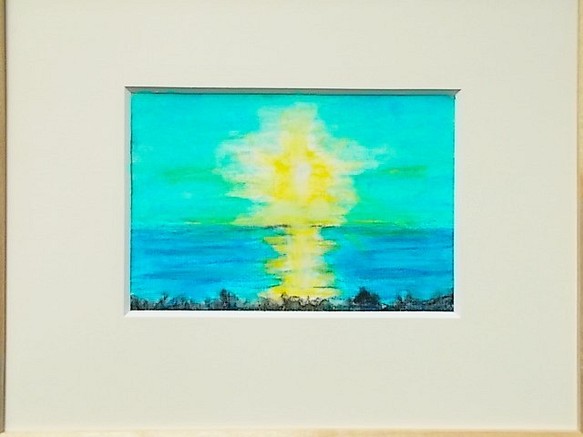 絵画 インテリア 水彩画 額絵 憧れの風景 空と海と光と | monsterdog