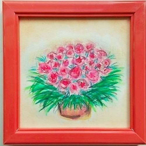 絵画 インテリア 水彩画 額絵 花の絵 オペラピンクの花 絵画 Susa Art 通販 Creema クリーマ ハンドメイド 手作り クラフト作品の販売サイト