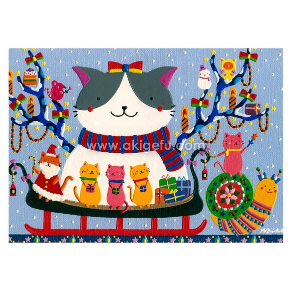 油絵 猫のクリスマス 2lサイズイラスト 絵画 宮城彬瑚 通販 Creema クリーマ ハンドメイド 手作り クラフト作品の販売サイト