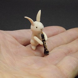 木製雙簧管兔 第1張的照片