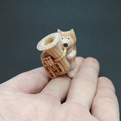 木製チューバ柴犬【受注制作】 1枚目の画像