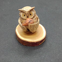 木製陶笛 Blakiston 的貓頭鷹 [定做] 第1張的照片