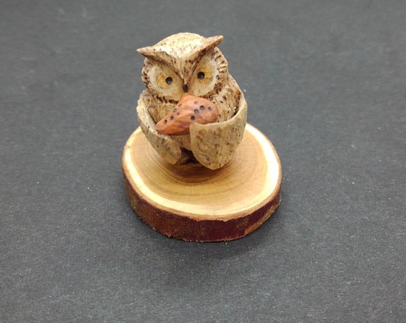 木製陶笛 Blakiston 的貓頭鷹 [定做] 第1張的照片