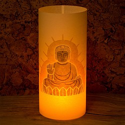 日本紙燈“奈良”手繪LED的Andon 第1張的照片