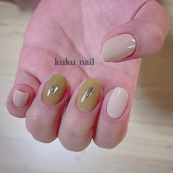 ピスタチオ クリームベージュネイル ネイルチップ ネイルシール Kuku Nail 通販 Creema クリーマ ハンドメイド 手作り クラフト作品の販売サイト