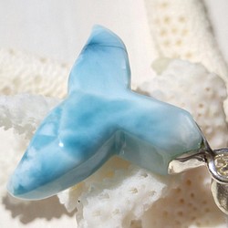 Sold out!! Babyホエールテール♡-キレイな模様♡物凄く可愛い♡プチサイズのクジラの尻尾ラリマー- 1枚目の画像