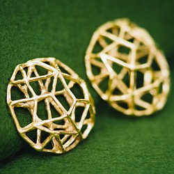 黃金Borsetta耳環（耳環也可選） 第1張的照片