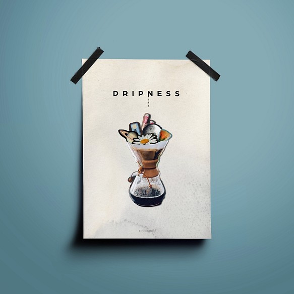 グラフィックアートポスター  A3サイズ DRIPNESS 1枚目の画像