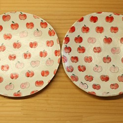 ※大小粉末拉動蘋果的紅色和粉紅色20厘米菜的κ樣順序。 第1張的照片