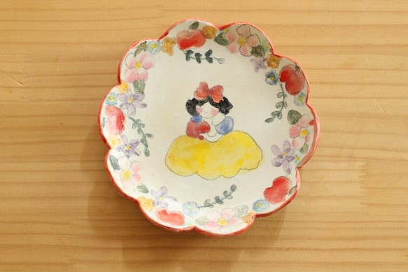 ※受注制作　粉引き白雪姫のお皿。 1枚目の画像