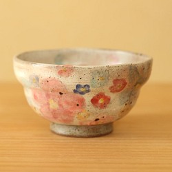 搽粉的五顏六色的花碗。 第1張的照片