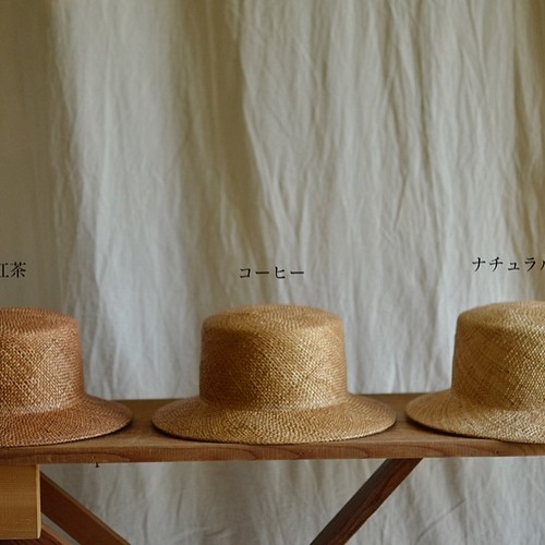公式新製品 カワムラ帽子店　カンカン帽　千草＋替えリボン付き ハット