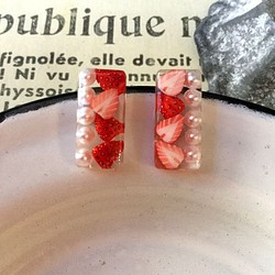 Jewel Jelly Strawberry 草莓果凍耳環（可改耳夾式耳環） 第1張的照片