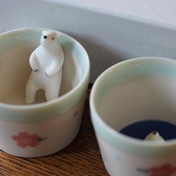 Polar bear's "Kumagoro" Small cup  No.2 + No.3 /Spring ver. 第1張的照片